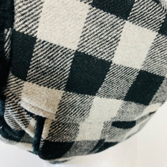Buffalo Plaid Trapper Hat Thinsulate Insulation Winter Black Gray Checkered Flap - Picture 12 of 16